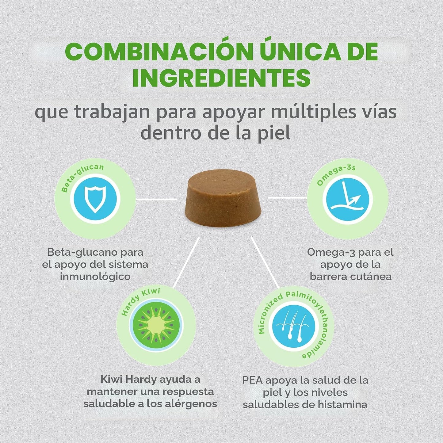 Nutramax Dermaquin Suplemento de Apoyo para la Piel para Perros Gra...