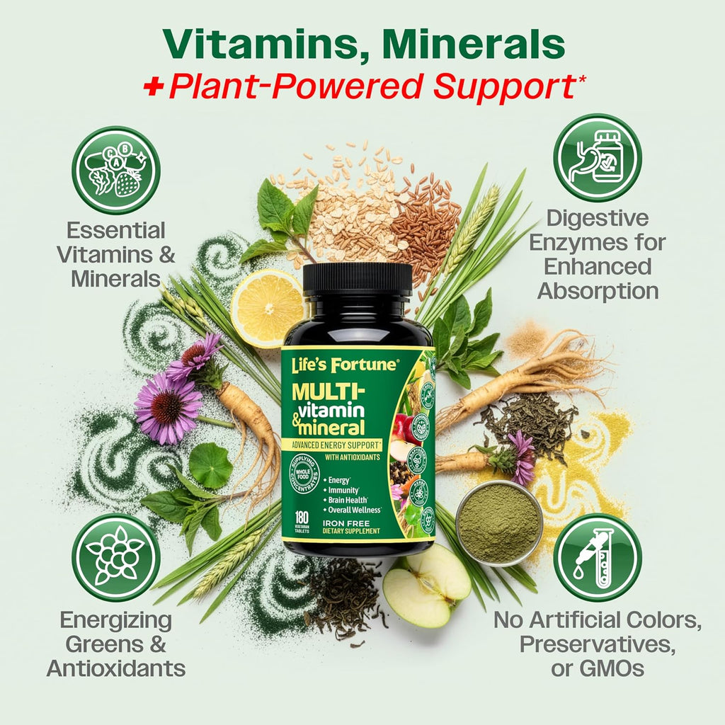 Life's Fortune Suplemento multivitamínico y mineral integral pa...