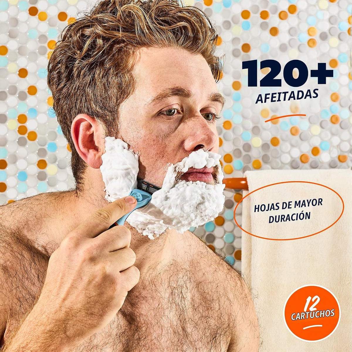 Dollar Shave Club - 4 recambios de maquinilla de afeitar (12 unidad...