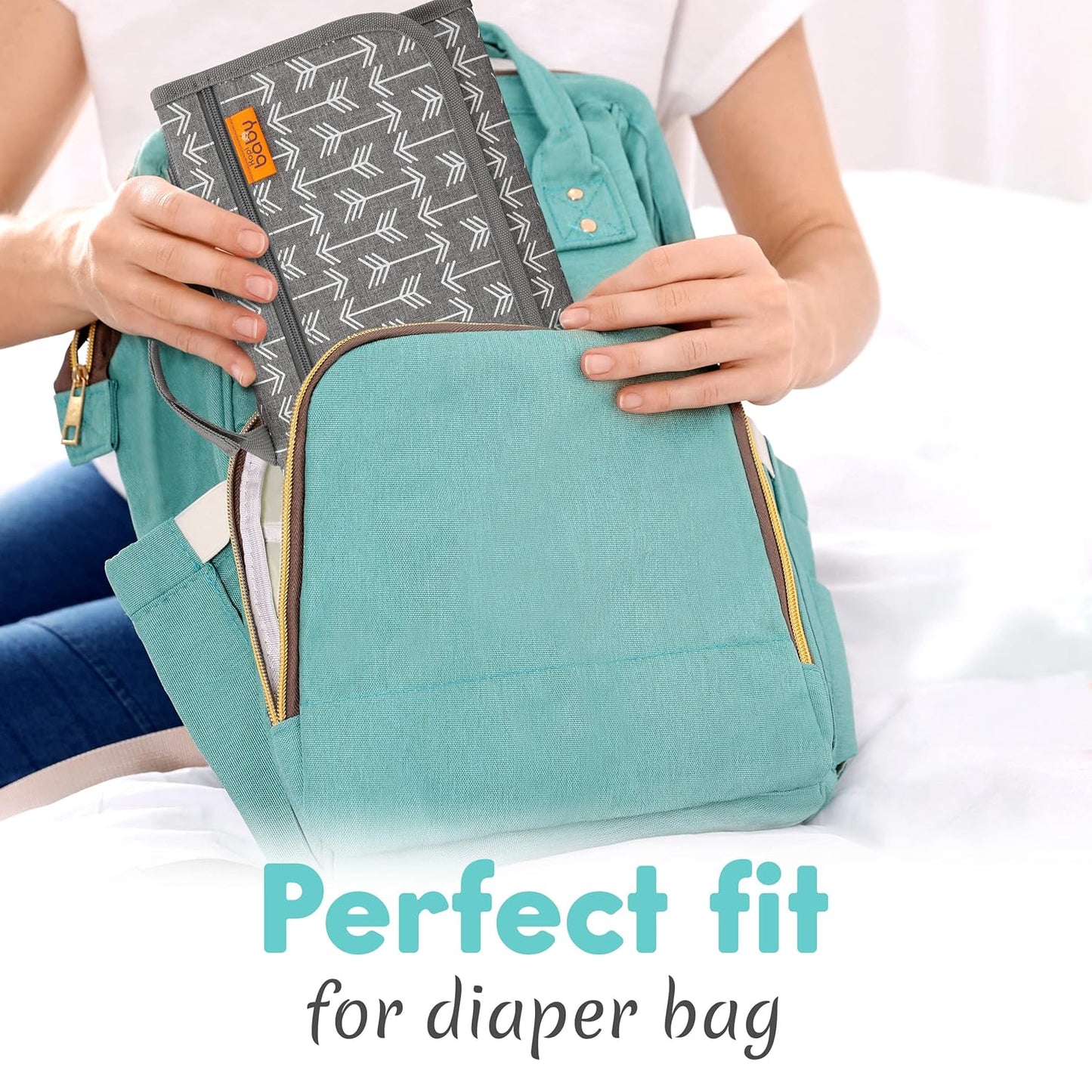 Kopi Baby Cambiador de pañales portátil, bolsa de viaje con bolsill...