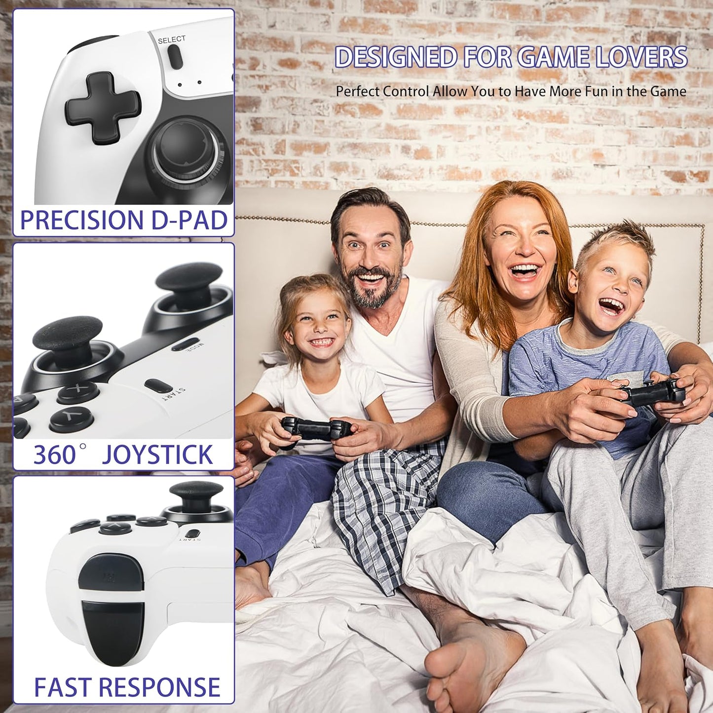 Wireless Retro Game Console Stick with 40000+ Games, Video Game Con...