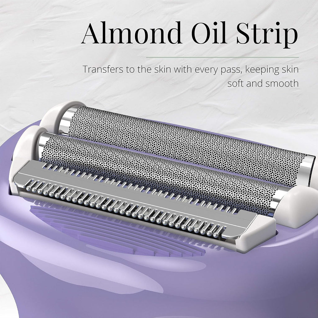 Remington Afeitadora eléctrica suave y sedosa para mujer, afeitador...