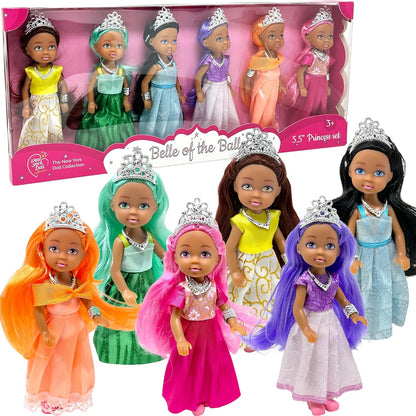 Set de Muñecas Pequeñas con Mini Muñecas de Princesa para Niñas \u2...