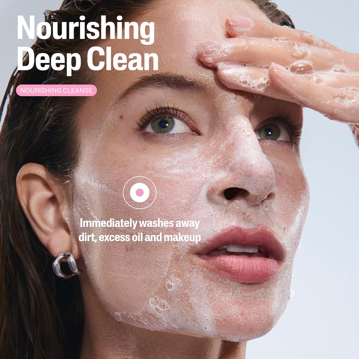 Cetaphil Limpiador facial nutritivo de aceite a espuma para pieles normales a secas, hasta 24 horas de hidratación, 8 onzas líquidas
