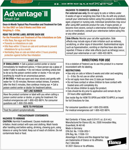 Advantage II Tratamiento y prevención de pulgas recomendado por vet...