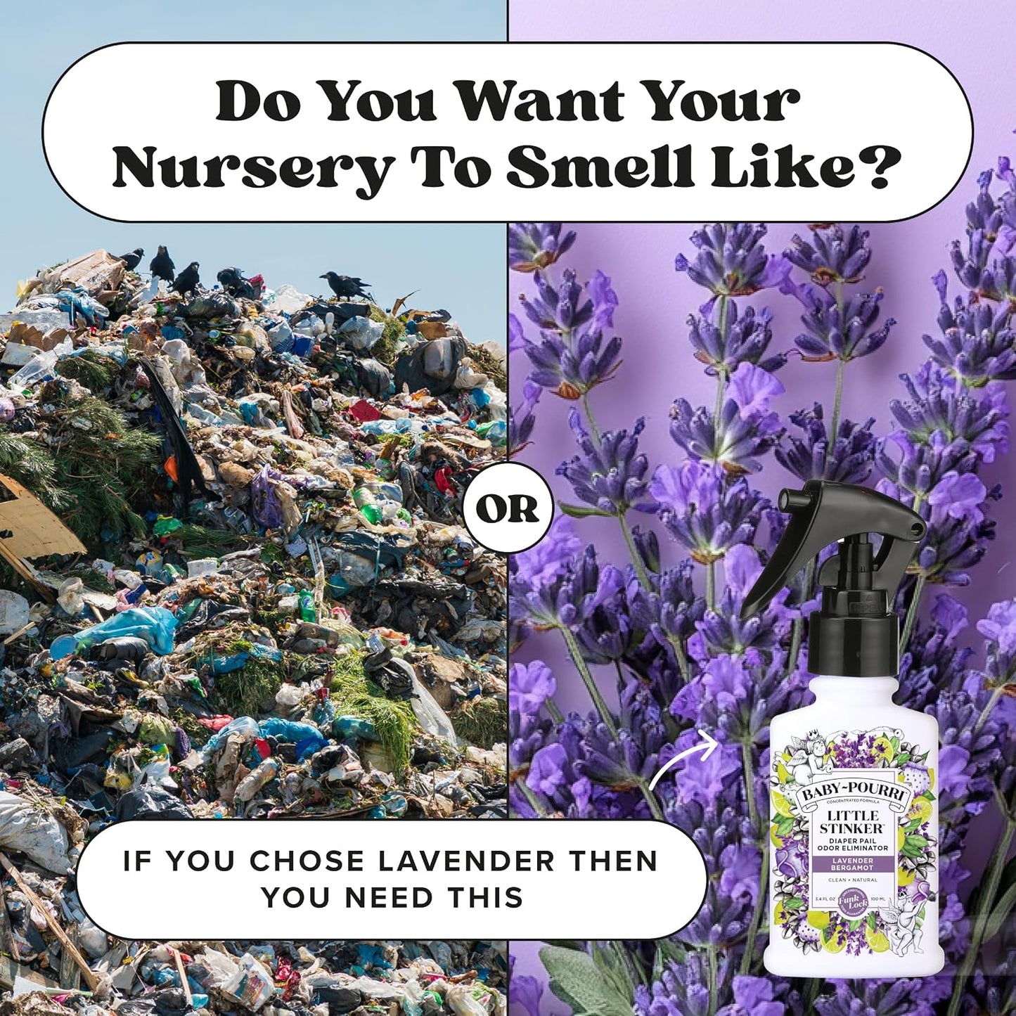 Baby-Pourri Little Stinker Spray Desodorizante para Contenedor de P...