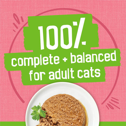 Purina Friskies - Paté de comida húmeda para gatos, cena de salmón...