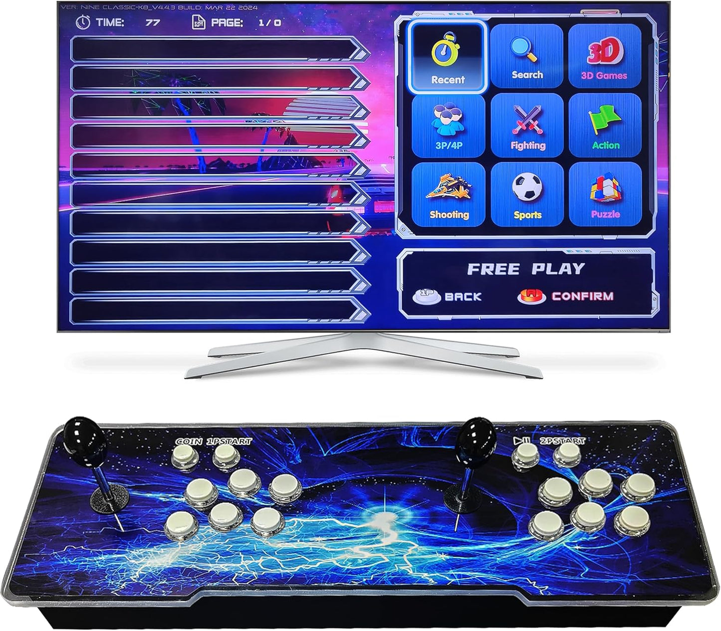 FHYRGF [32000 en 1 78S Pandora Box Arcade Game Console Compatible c...
