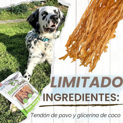 Nature Gnaws Tendones de pavo de Estados Unidos para perros (8 onza...
