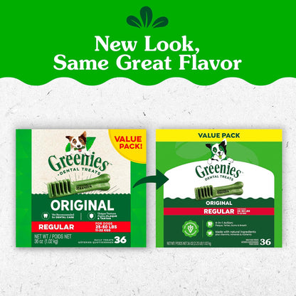Greenies Golosinas dentales naturales para perros adultos recomenda...