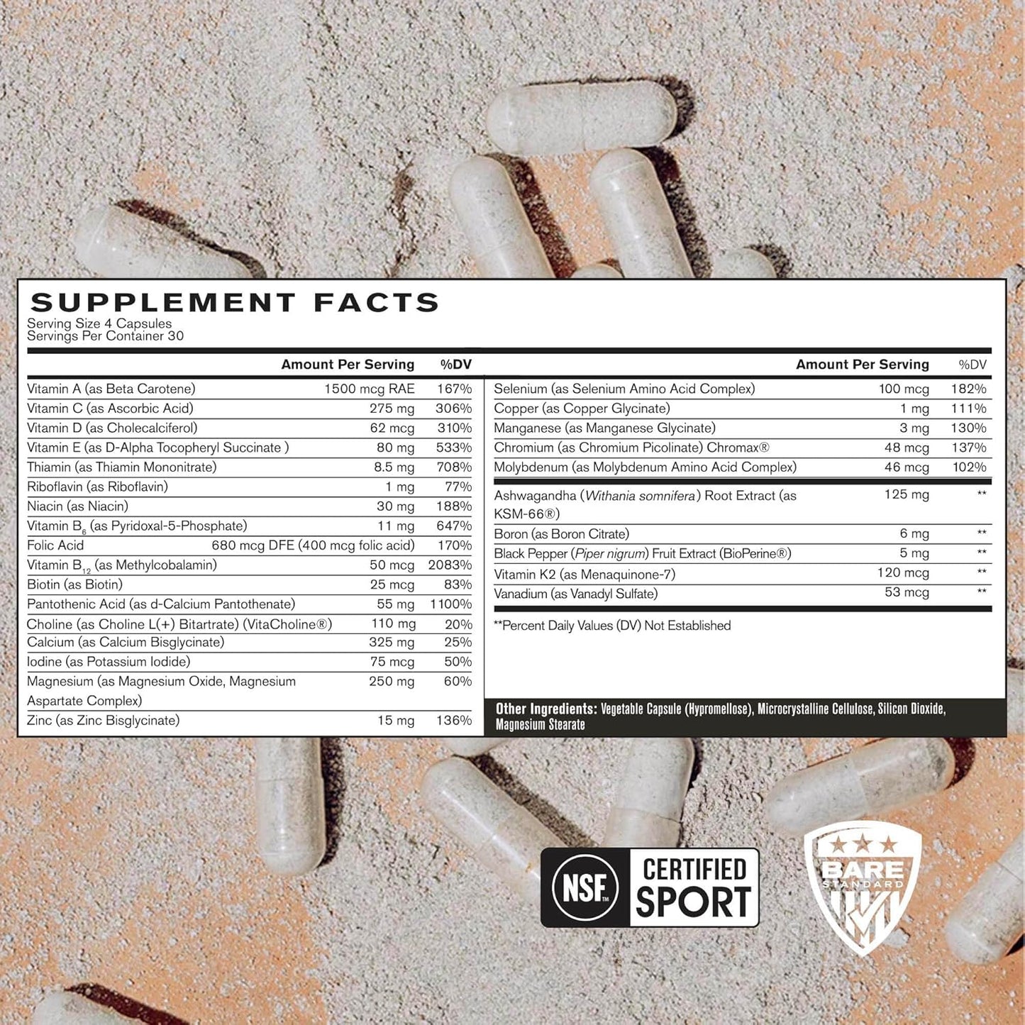 BARE PERFORMANCE NUTRITION, BPN Strong Multi-Vitamina, Salud Fundac...
