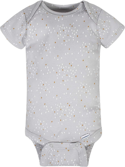 Gerber Mamelucos Bodies unisex de manga corta para bebé, paquete de 8
