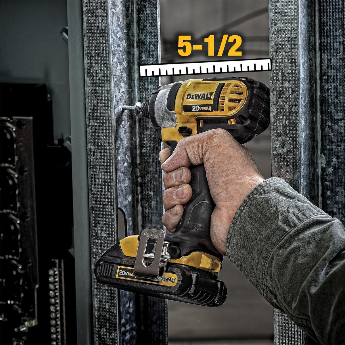 DEWALT Kit de combo de perforación inalámbrico de 20V MAX, 2-Herramienta (DCK240C2)