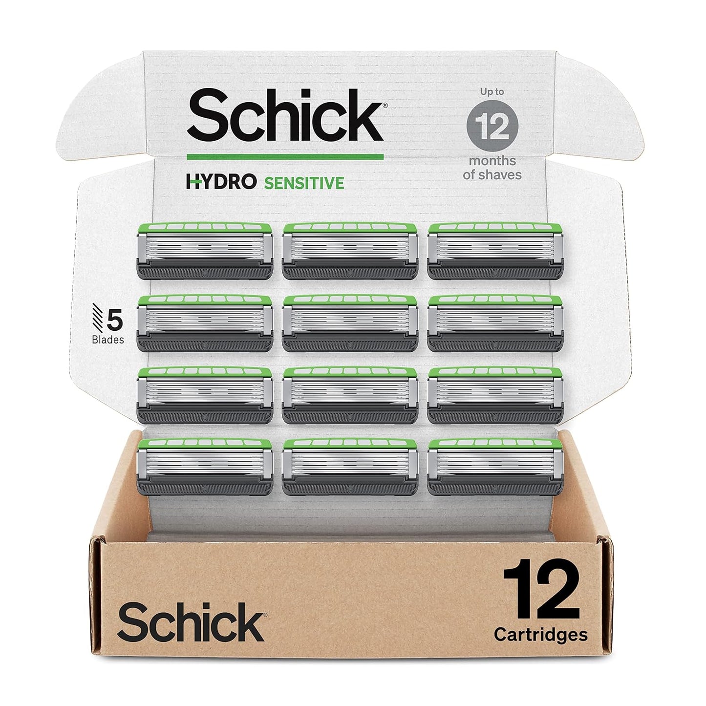 Schick Hydro Sensitive - Paquete de 2 repuestos para maquinilla de...