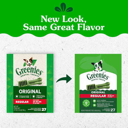 Greenies Golosinas dentales naturales para perros adultos recomenda...