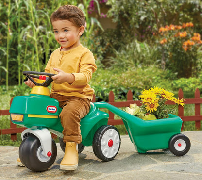 Little Tikes Tractor y carrito, correpasillos, para niños y niñas de 1 a 5 años