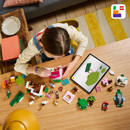 LEGO Animal Crossing Creative Houses: Seasons of Fun - Juego de simulación para niñas y niños, a partir de 7 años, crea 2 casas con 1 juego de bloques de construcción para niños, idea de regalo para