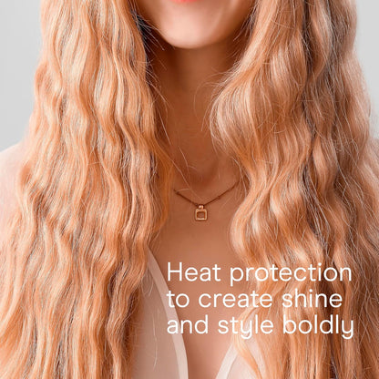 Conair Rizador de Cerámica Doble de 3 Barriles, Herramienta Onduladora de Triple Barril Crea Ondas Profundas y Continuas, Rizador de Cabello para Todas las Longitudes de Cabello, Blanco/Oro Rosa