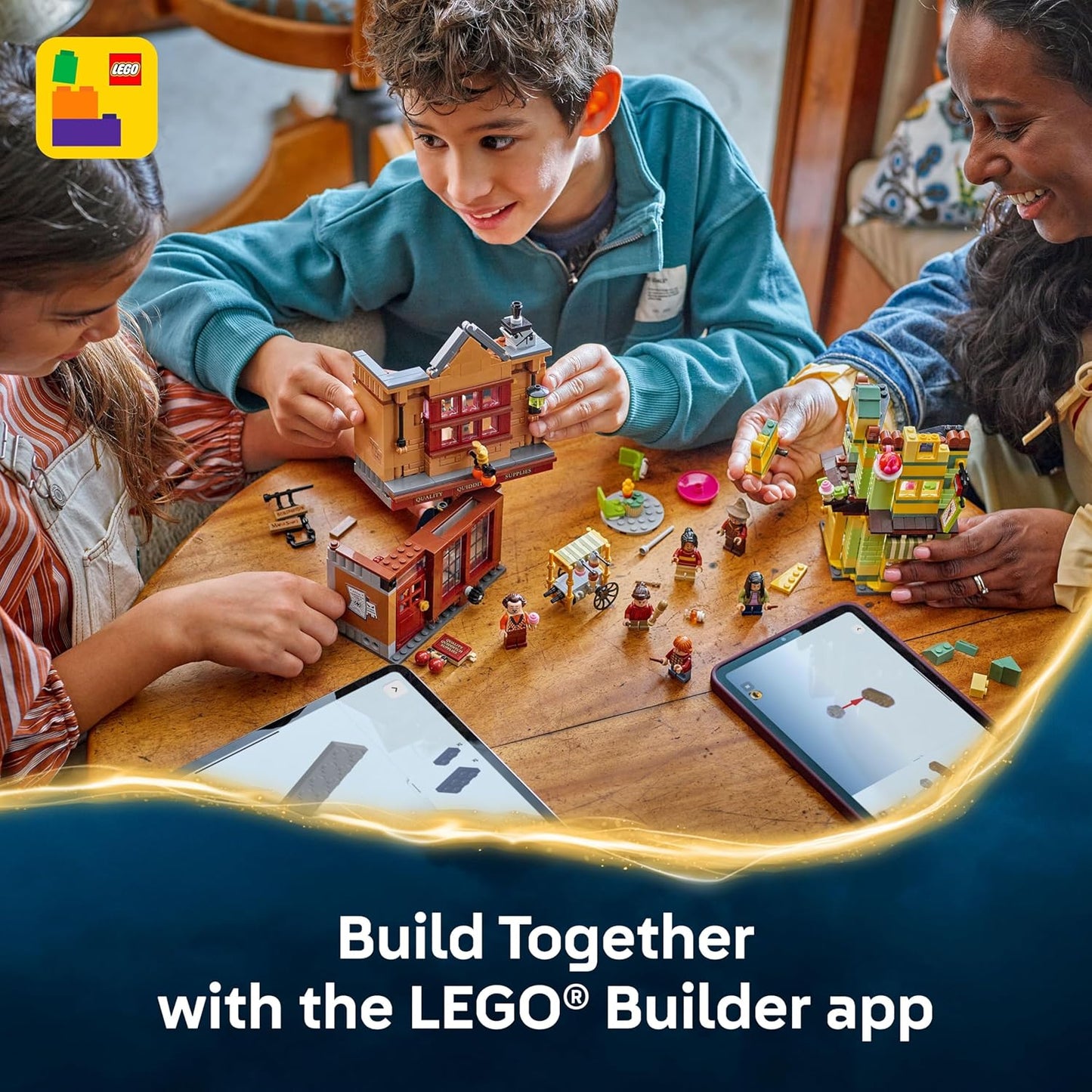 LEGO Harry Potter Suministros de Quidditch de Calidad y Heladería - Juguete para Niños - Set de Construcción del Callejón Diagon para Niños y Niñas de 8+ - Coleccionable de Harry Potter - Idea de
