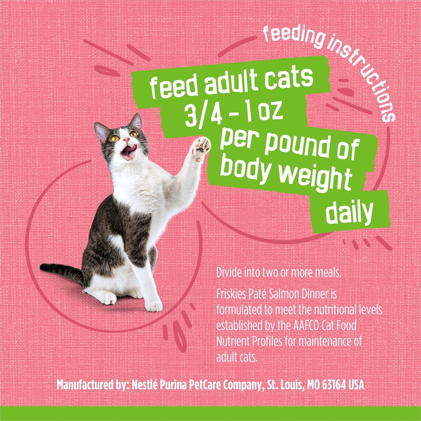 Purina Friskies - Paté de comida húmeda para gatos, cena de salmón...