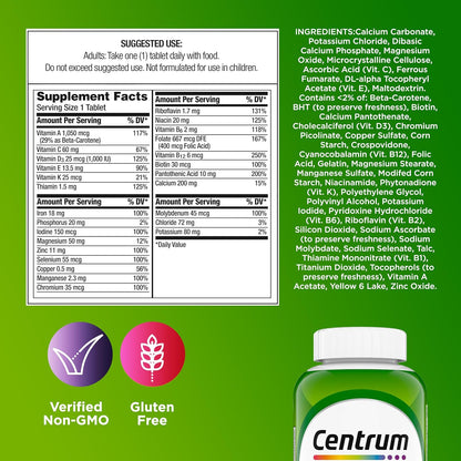 Centrum Suplemento multivitamínico\/multimineral para adultos con a...