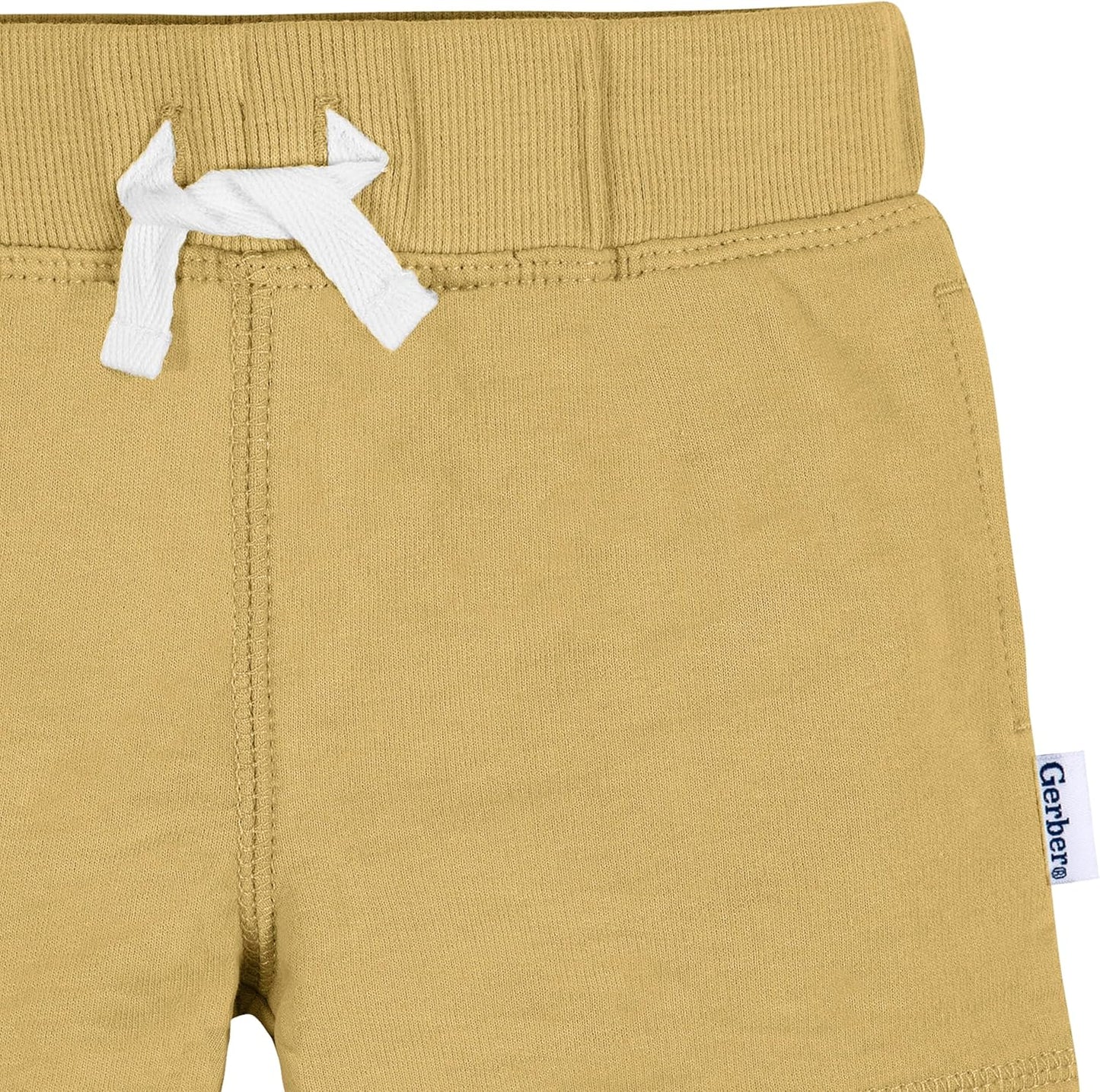 Gerber Paquete de 3 pantalones cortos de punto para bebé niño
