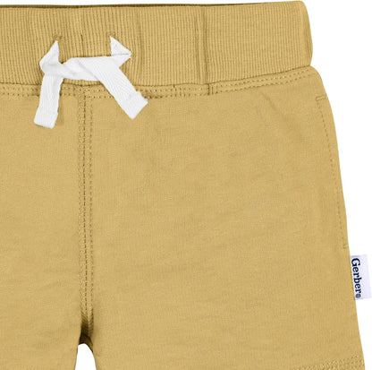 Gerber Paquete de 3 pantalones cortos de punto para bebé niño