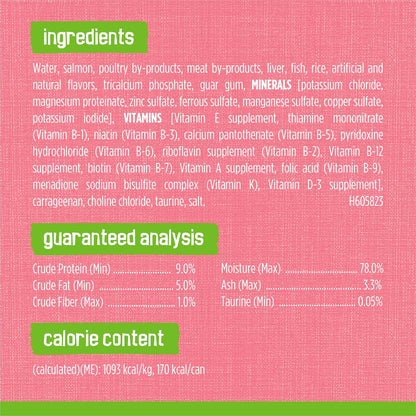 Purina Friskies - Paté de comida húmeda para gatos, cena de salmón...