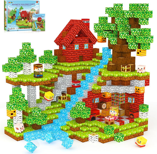 ORZbb Bloques Magnéticos Juegos para Niños Juguetes de Construcción...