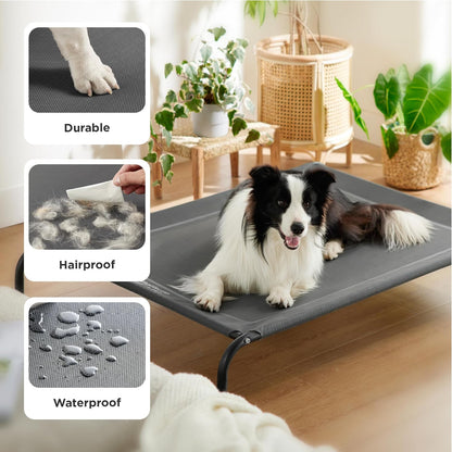 Bedsure - Cama elevada para perros, con patas antideslizantes, marc...