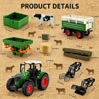 Peagprav Juguetes de Granja Tractor con Remolque - Juego de Tractor...