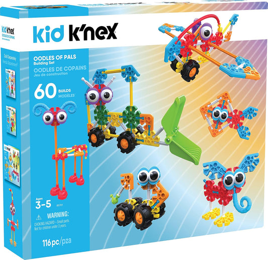 KID K'NEX - Juego de construcción Oodles of Pals - 116 piezas -...