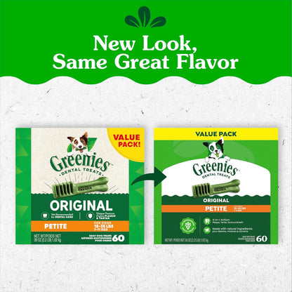 Greenies - Golosinas naturales para la salud dental de perros peque...