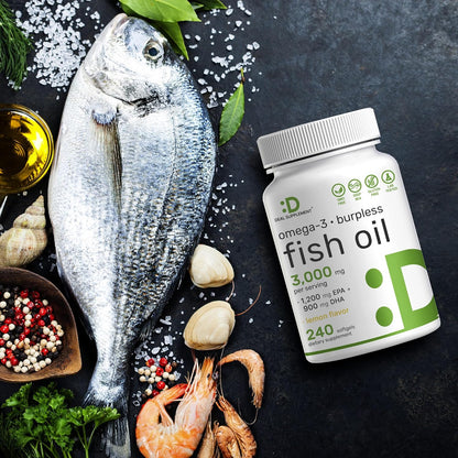 DEAL SUPPLEMENT Suplementos de Aceite de Pescado Omega 3, 3,000mg p...