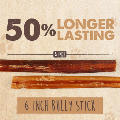 Mighty Paw Naturals Bully Sticks para perros, masticables de carne...