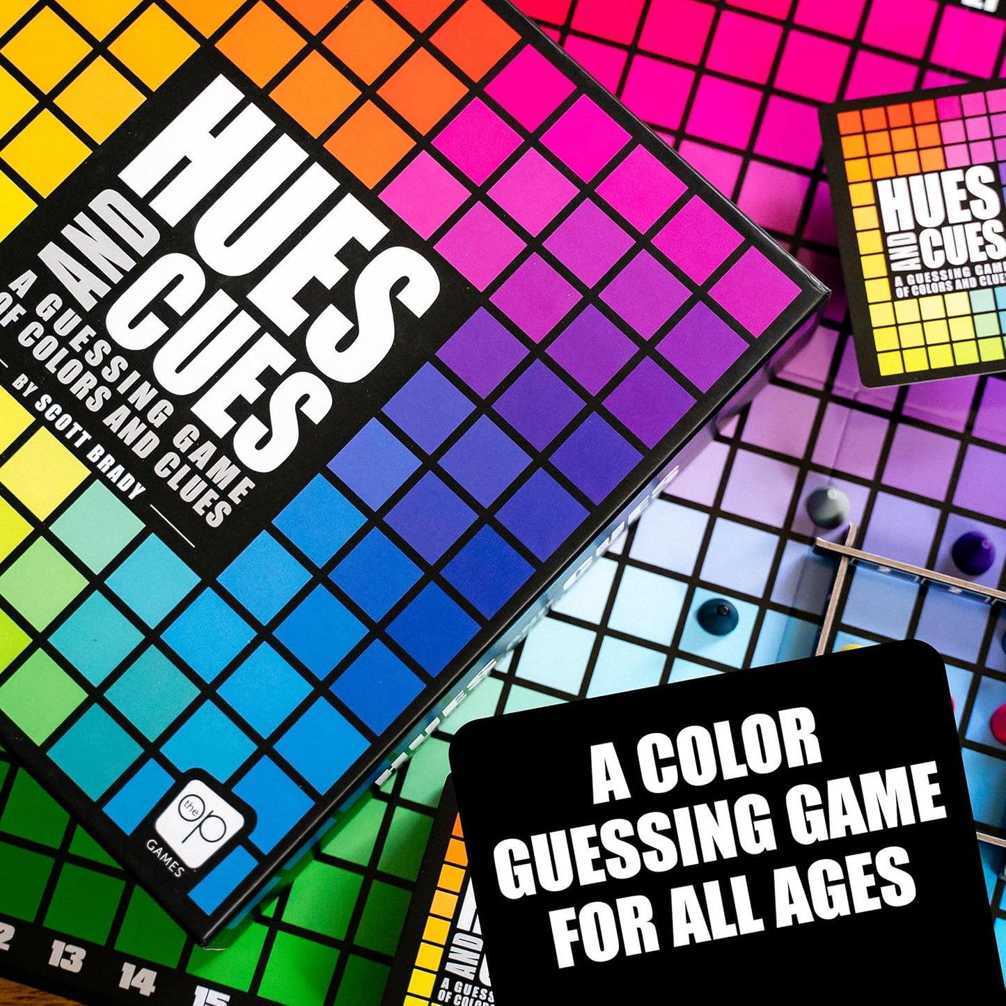 HUES and CUES | Juego de adivinanzas de colores vibrantes, perfecto...