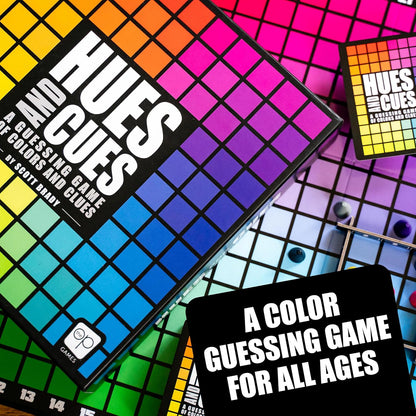 HUES and CUES | Juego de adivinanzas de colores vibrantes, perfecto...