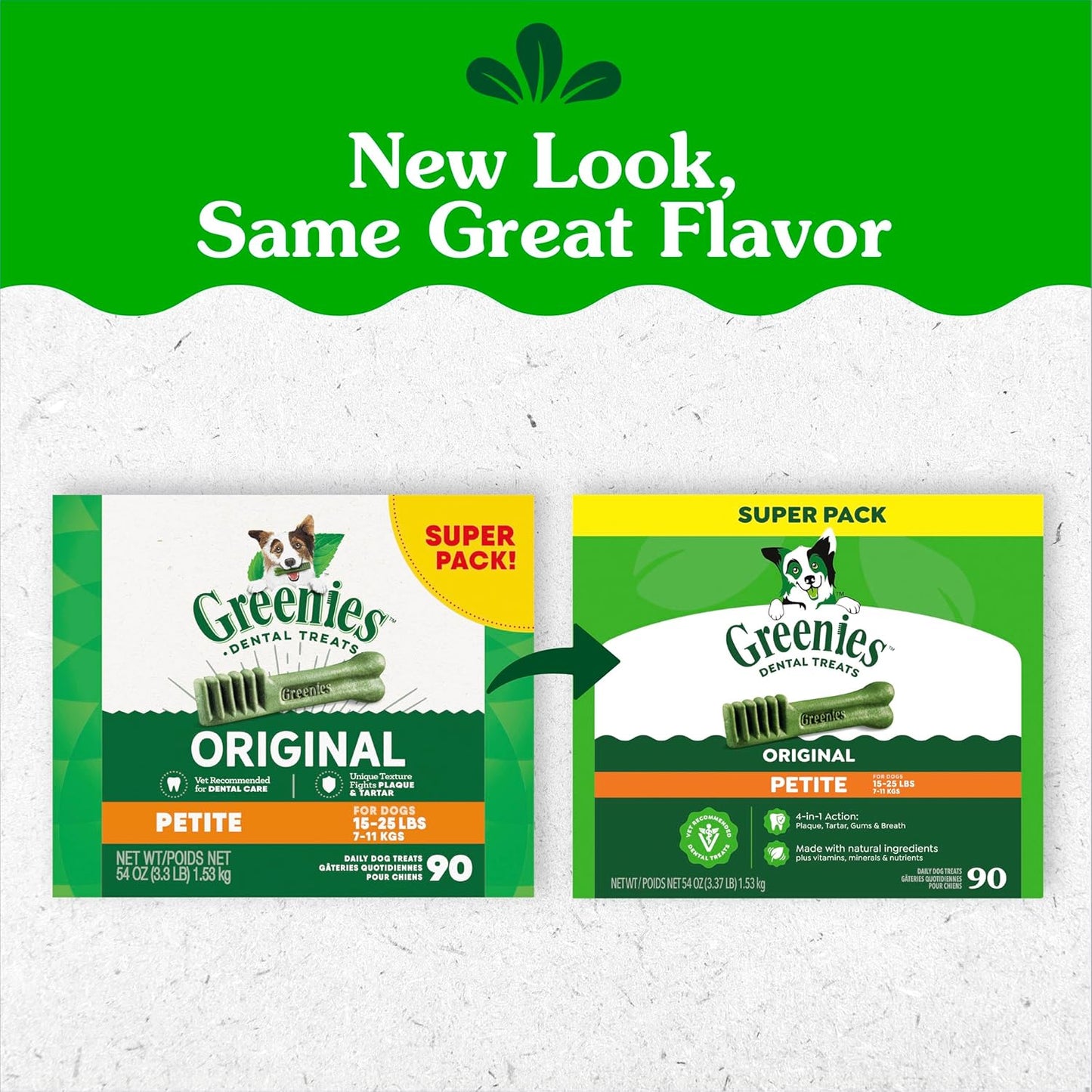 Greenies Golosinas dentales naturales para perros adultos recomenda...