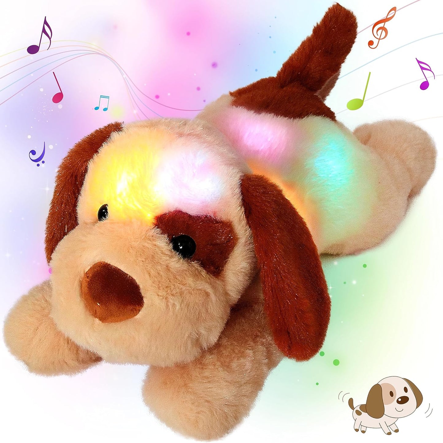 Cuteoy Juguetes de luz nocturna con luz LED brillante para perro, p...