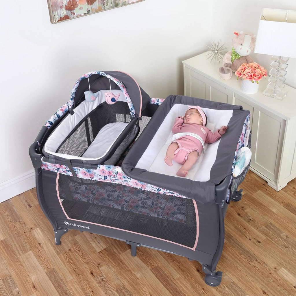 Centro de guardería Baby Trend Lil' Snooze™ Deluxe II, Bluebell