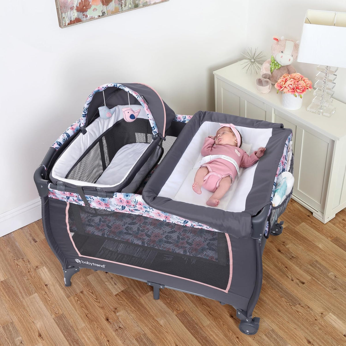 Centro de guardería Baby Trend Lil' Snooze™ Deluxe II, Bluebell