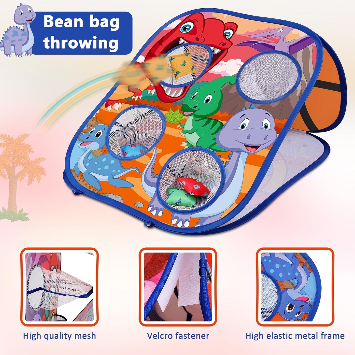 Juego de lanzamiento de bolsas de frijoles de animales, juego de la...