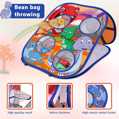 Juego de lanzamiento de bolsas de frijoles de animales, juego de la...