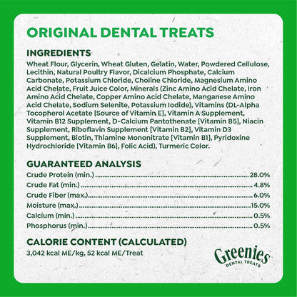 Greenies Original galletas para perro pequeño masticables dentales,...