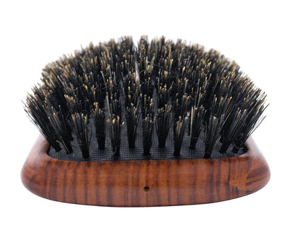 Spornette Deville Cushion Paddle Brush - Cepillo de cerdas de jabalí con mango de madera, para alisar, alisar, desenredar, peinar y cepillar para mujeres, hombres y niños, todo tipo de cabello