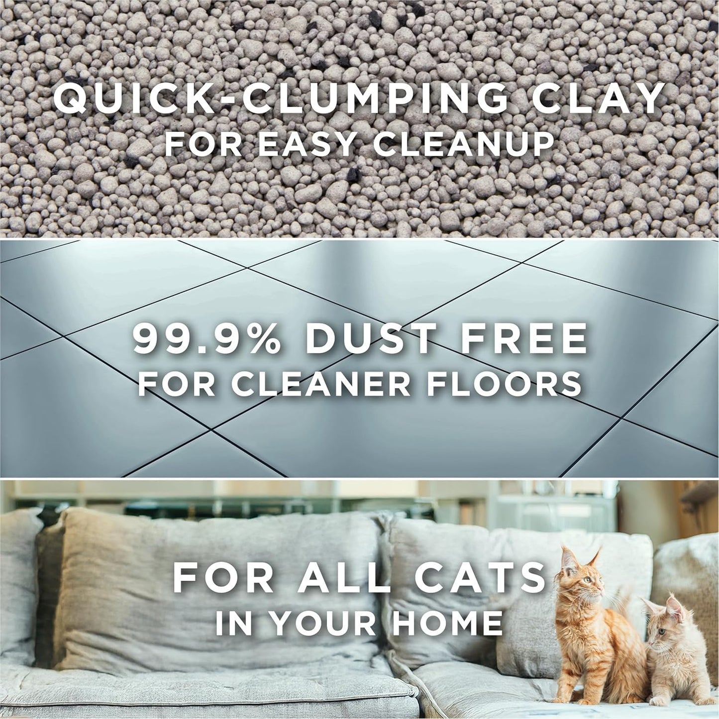 Purina Tidy Cats - Arena aglutinante para gatos, control de olores,...