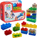 Kit creativo de bloques de gelatina Goliath Jelly Blox | Incluye 20 bloques | Bloques de construcción para niños pequeños y preescolares que los niños pueden apretar, estirar y aplastar | Acreditado