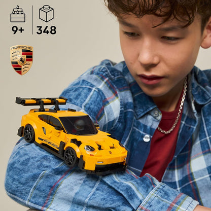 LEGO Speed Champions Porsche 911 GT3 RS Super Auto Juguete - Kit de Modelo y Juguete de Juego de Rol para Niños y Niñas, Edades 9+ - Set de Construcción de Auto Deportivo para Niños y Fanáticos de