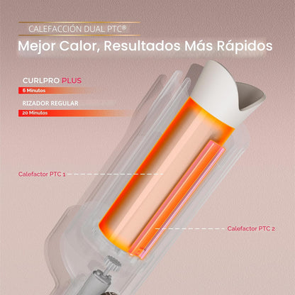 TYMO CurlPro Plus - Rizador giratorio automático, varita rizadora d...