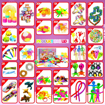 Más de 1000 piezas de recuerdos de fiesta para niños, paquete de ju...